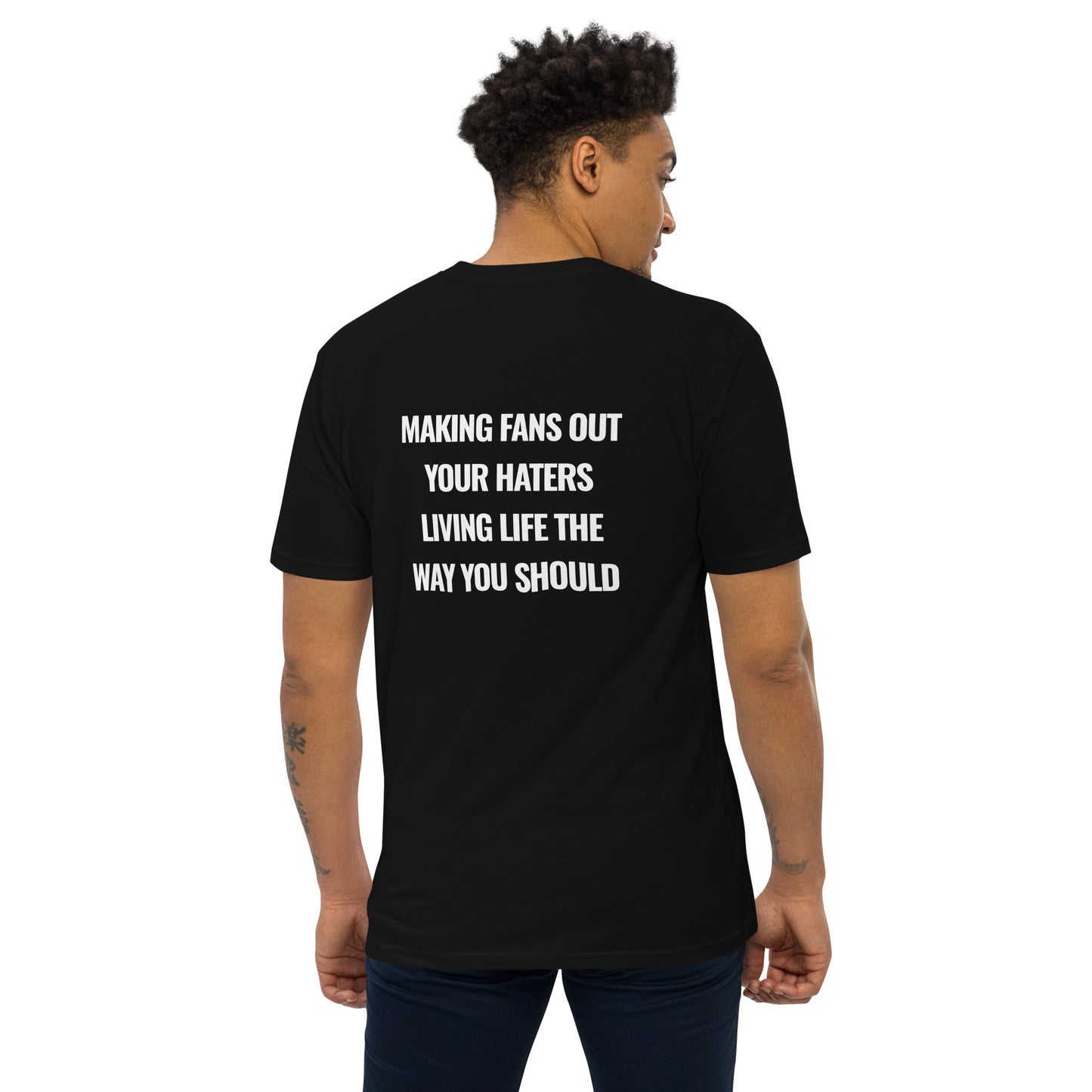 Men’s “Live Your Life” premium heavyweight tee