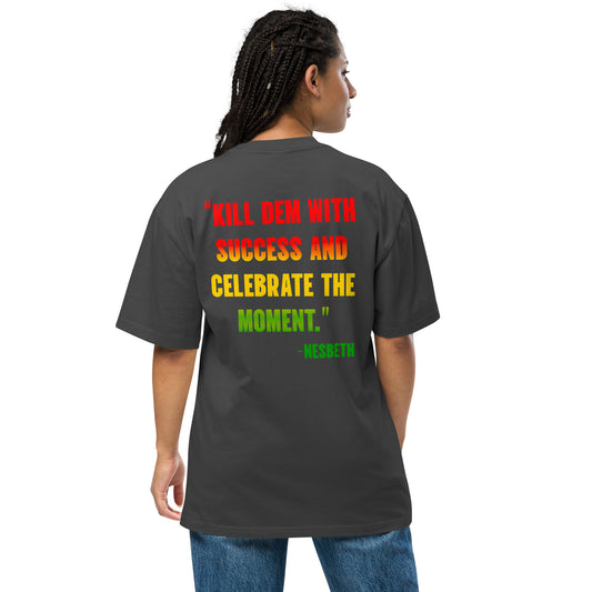 Nesbeth “Celebrate” Oversized faded t-shirt