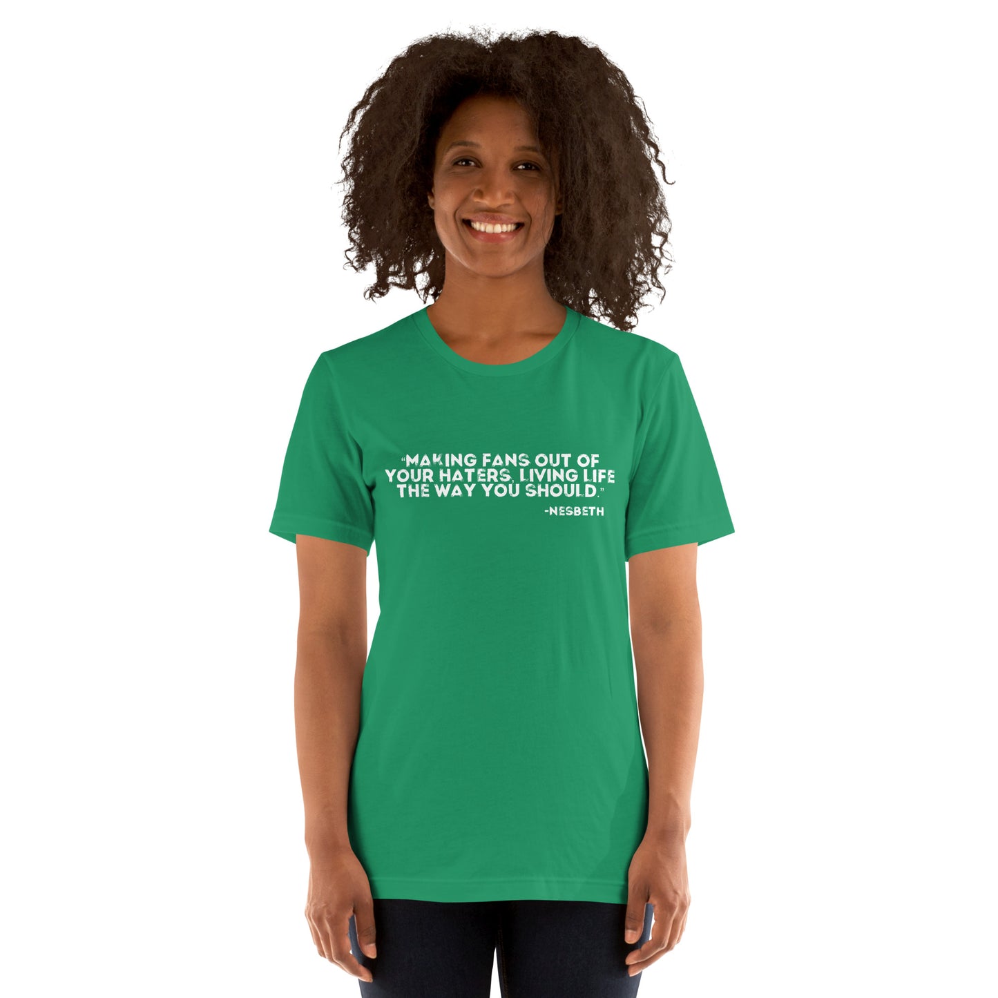 Nesbeth “Haters to Fans” Unisex t-shirt